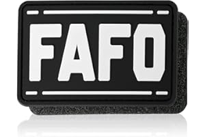 XMJY FAFO PVC Patch - 1 Pc Fuck Around and Find Out Patch, Funny Tactical Patch, Military Morale Hook and Loop Patch for Backpacks, Dog Harnesses, Army Vests, Hats, Helmets