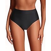 Holipick Women Bathing Suit Bottoms - High Waisted Bikini Bottoms Full Coverage Tummy Control Swim Bottom
