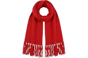 ZGMYC Baby Kids Knitted Tassel Winter Scarf Soft Warm Neck Warmer Wrap Shawl for Boys Girls