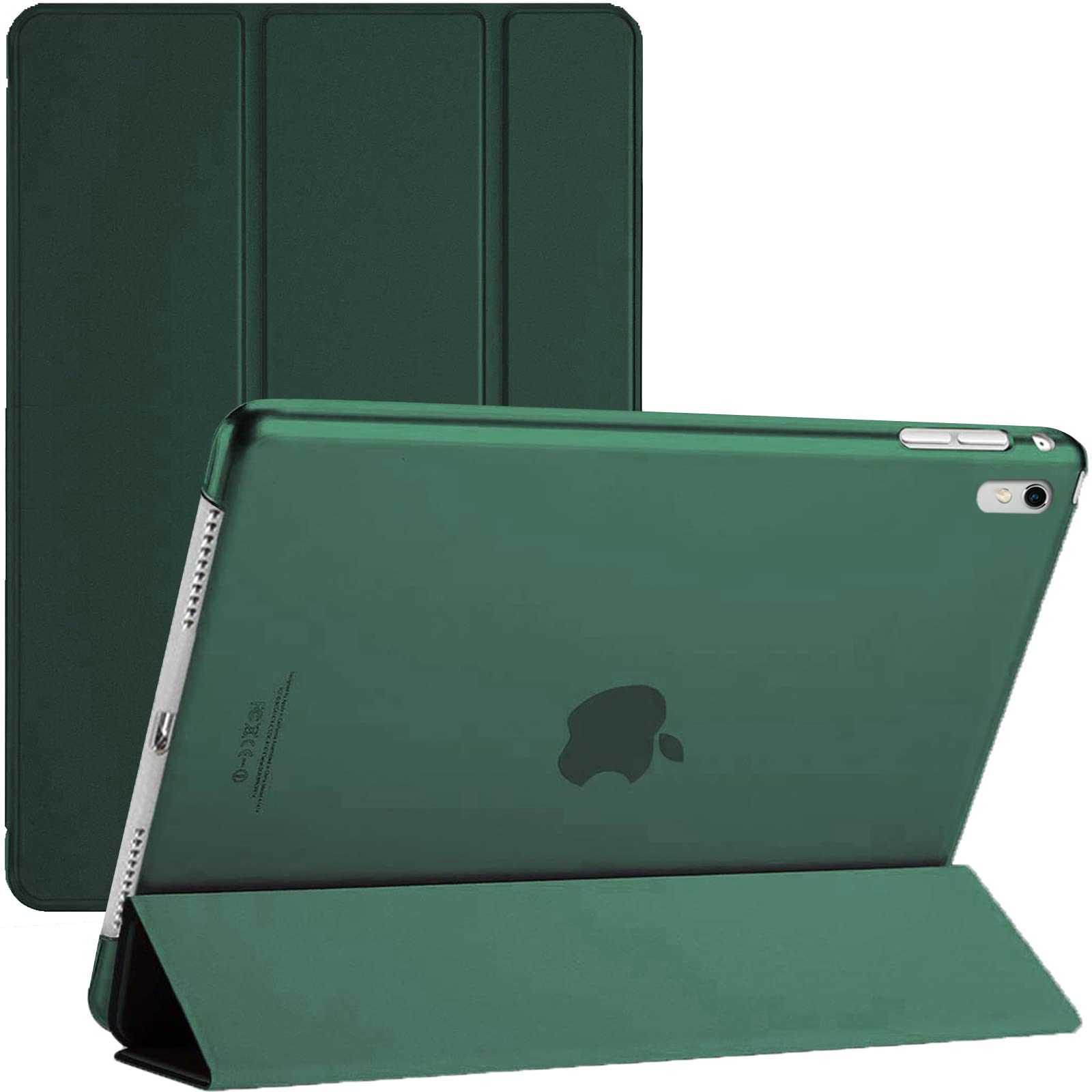 For iPad Pro 9.7 (2016 ONLY) A1673, A1674, and A1675 Magnetic Stand Cover with Automatic Wake/Sleep (Emerald Green)