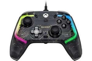 GameSir Kaleid Controller for Xbox Series X|S, Xbox One,Windows 10/11 & Steam, Wired Gaming Gamepad with Hall Effect Joysticks/Hall Trigger, Anti-Drift Joystick, Plus and Play - Transparent Black
