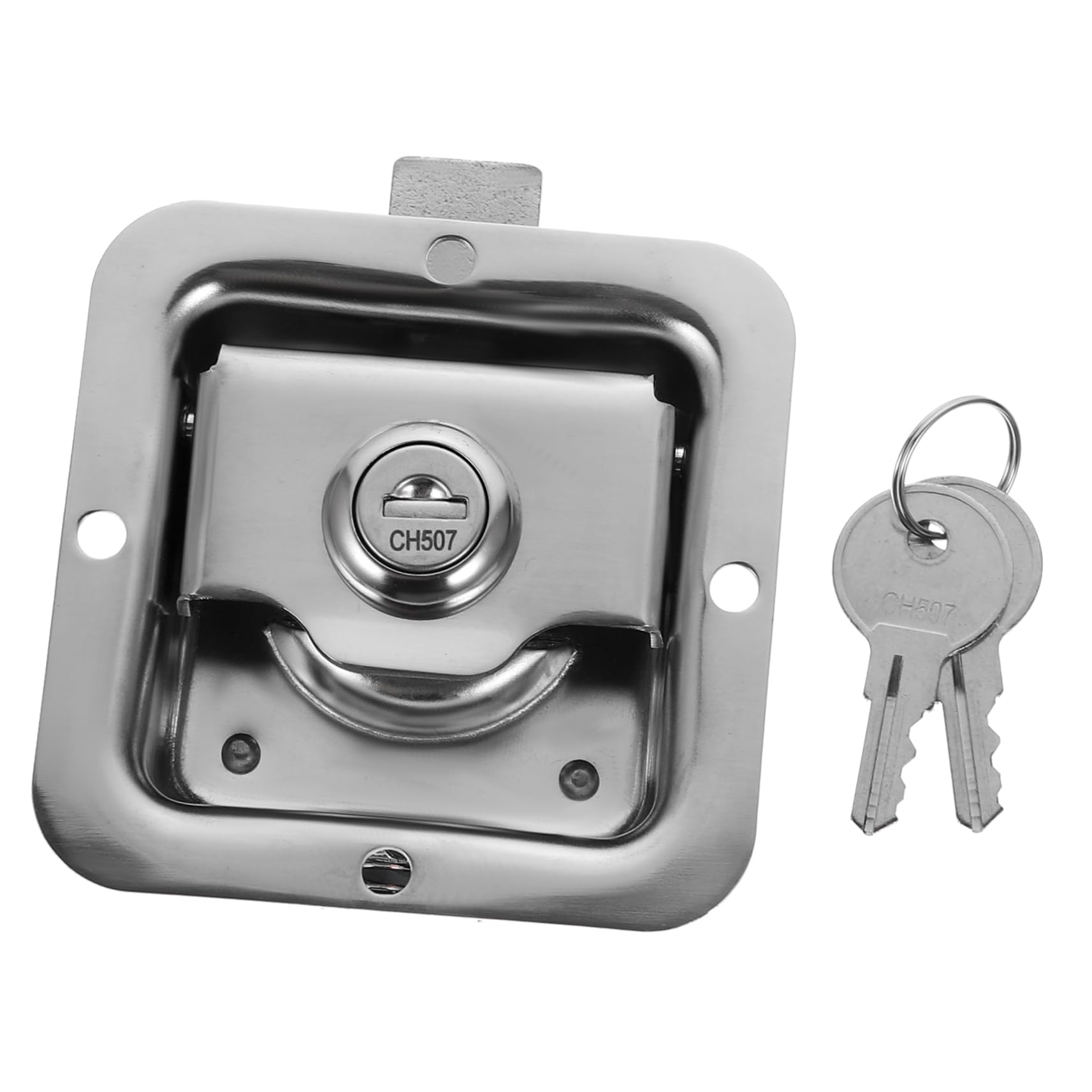 Milisten 1set Trailer Rv Lock Drawer Tool Box Van Accessories Drawer Handles Rv Accessories Drawer Lock Door Lock Stainless Steel Silver Engineering Vehicle Lock. Stainless Steel Lock Truck