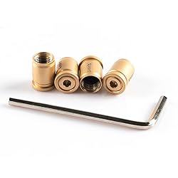 SINGARO Tire Valve Caps, 4pcs Aluminum Alloy Car