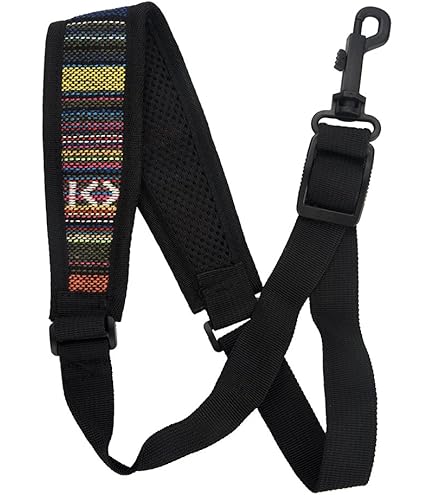 Protec A310P Regular Length Saxophone Strap Protec Padded Saxophone Neck Strap - 22 Inch Adjustable With Swivel Snap, Black Protec A310P Padded Sax Strap Swivel Snap