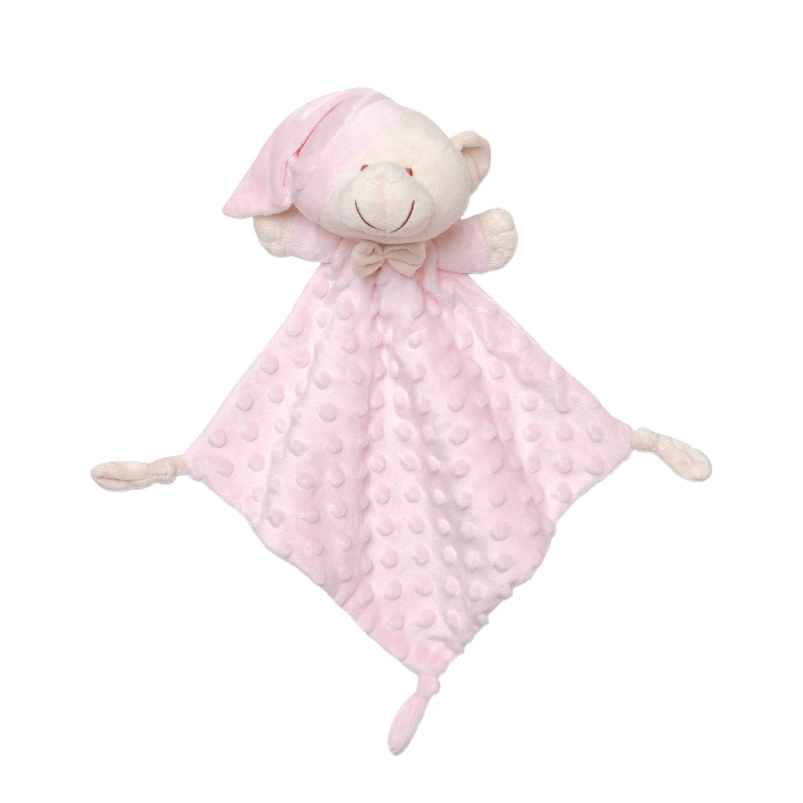 Interbaby DU003-02 Doudou Cuddly Toy for Babies Bear Pink 100 g