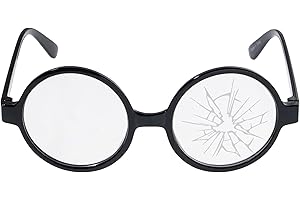 COSTUME AGENT Ralphie Character Cracked Adult Glasses Halloween Christmas Cosplay Costume Accessory