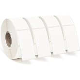 ESSENTIAL 2000 Dissolvable Food Labels, 1 x 2 Inch Blank White | Dissolvable Canning Labels for Food Storage, Food Containers, Mason Jars, Freezer(4 Roll - 2000 Labels)