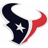 Rico Industries NFL Football Houston Texans Primary Logo Shape Cut Pennant - Home and Living Room Décor - Soft Felt EZ to Hang