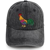 Vintage Washed Baseball Cap with Embroidered Cherry Design, Adjustable Hat for Women and Men