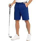 Rdruko Men's Golf Shorts Stretch Dry Fit 9" Lightweight Dress Casual Shorts with Pockets