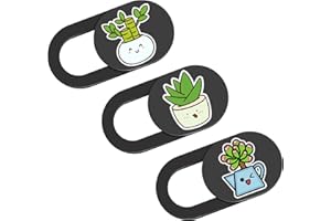 HKDGYHON Camera Privacy Cover, Ultra-Thin Happy Plant Camera Cover, Phone Camera Cover Slide Cute Accessories for MacBook Air Pro, iMac, Laptop, PC, iPad, iPhone, Cell Phone, Protect Privacy