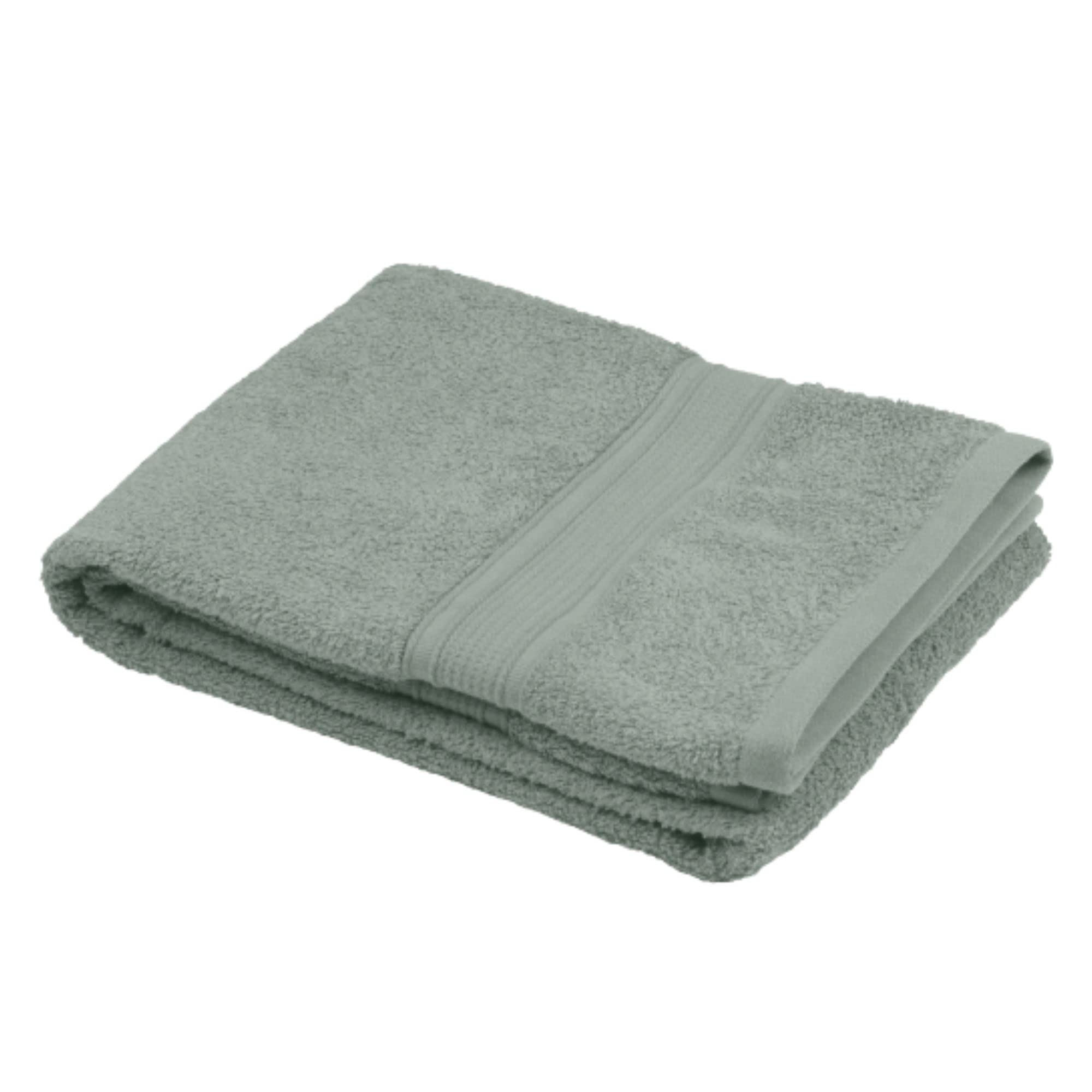 Stof - Bath Towel - Size 50 x 90 cm - 100% Organic Cotton - Lichen Colour - Lagoon Model - Bath Linen - Wash at 40 cm