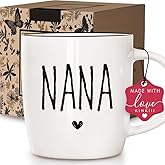Promoted to Nana Coffee Mug Gifts for Grandma, New Pregnancy Announcement Gift for Future Grandmother, Unique Baby Reveal Mugs for Grandma Nana, Christmas Thanksgiving Coffee Mug Gift, 13oz