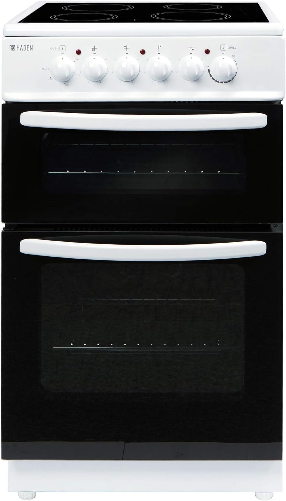 Haden HECT50W Electric Cooker 52 L Freestanding 4 Zone Ceramic Hob White