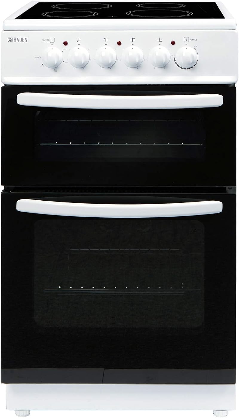 Haden HECT50W Electric Cooker 52 L Freestanding 4 Zone Ceramic Hob White