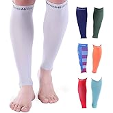 Doc Miller Compression Calf Sleeve for Men & Women – 20-30mmHg Graduated Support for Running, Shin Splints, Calf Strain – Knee High, Small to 6XL Plus Size