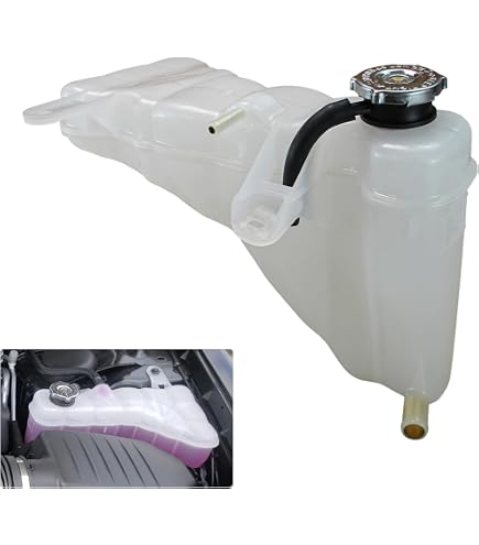 Brock Tanque De Recuperación De Refrigerante De Repuesto Con Tapa Compatible Con Challenger/Charger 2011-2020 Y 300