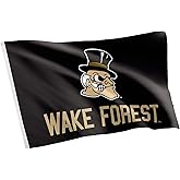 Desert Cactus Wake Forest University WFU Flag - 3 x 5 Feet Deacons Banner, Indoor/Outdoor Durable Fabric, 100% Polyester Design (Style Y)