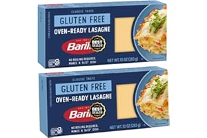 LYFNO 10 oz, Barila Gluten Free Oven-Ready Lasagne Pasta,. Pack of 2