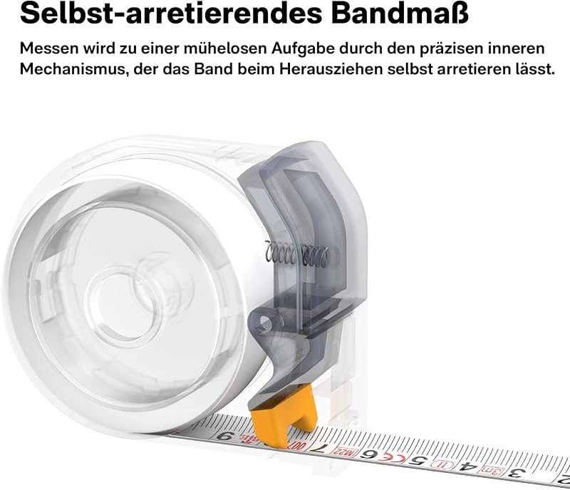 Einziehbares Maßband 3M/10 Ft Selbst-Arretierendes Bandmaß