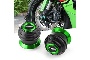 SUPER VICI Motorcycle Front Fork Sliders Fit For NINJA ZX-6R 2024 2025 + | NINJA ZX-6R Wheel Axle Frame Sliders 2024 ZX6R Wheel Protect 2025 ZX6R Accessoris GN