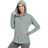 VUTRU Women's UPF 50+ Sun Protection Hoodie Jacket Lightweight Long Sleeve Sun Shirt UV Hoodie with Pocket