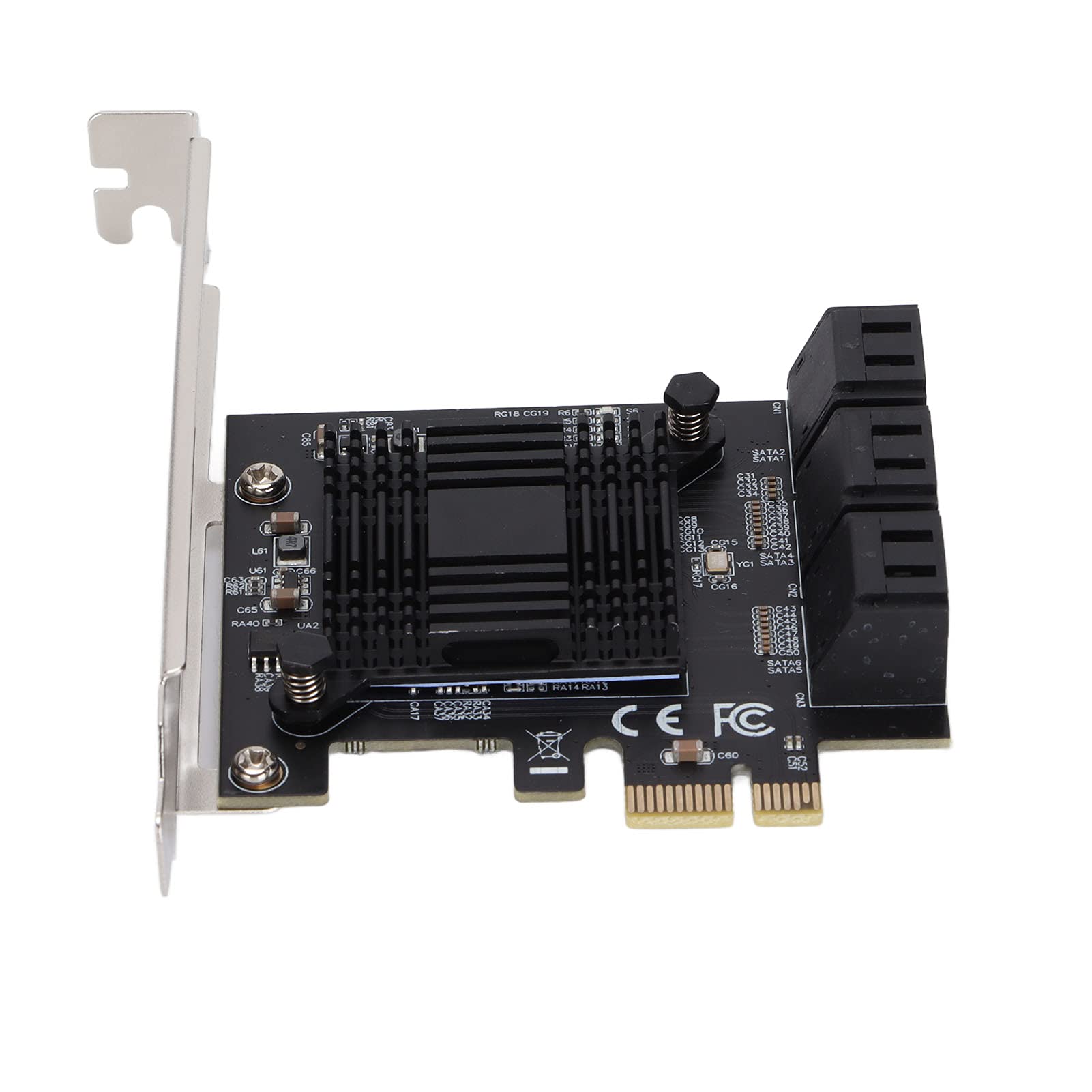 Annadue PCIe SATA Card 6 Port,SATA Expansion Card,SATA Controller Expansion Card with PCI Express Gen.3,Support SATA Gen III 6Gb/s Hard Disk