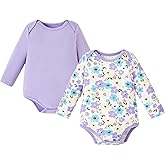 PATPAT Baby Bodysuits - Soft Viscose Made from Bamboo - Long Sleeve Funny for Boys and Girls -Newborn Infant Toddler Clothes