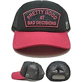Cult of Individuality New Pretty Good at Bad Decisions Mesh Trucker Gray Pink Era Snapback Hat