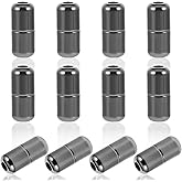 Mabor 12Pcs Shoe Lace Tie Locks, Shoelace Locks Buckle, Shoe Lace Clips No Tie Cord Lock Turnbuckle Metal Tip Ends for Sneaker Shoelaces, Glossy