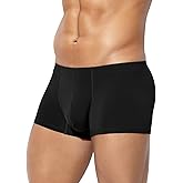 Mauro Kane Men's Sexy Low Rise Boxer Briefs Breathable Ice Silk Underwear Seamless Trunks