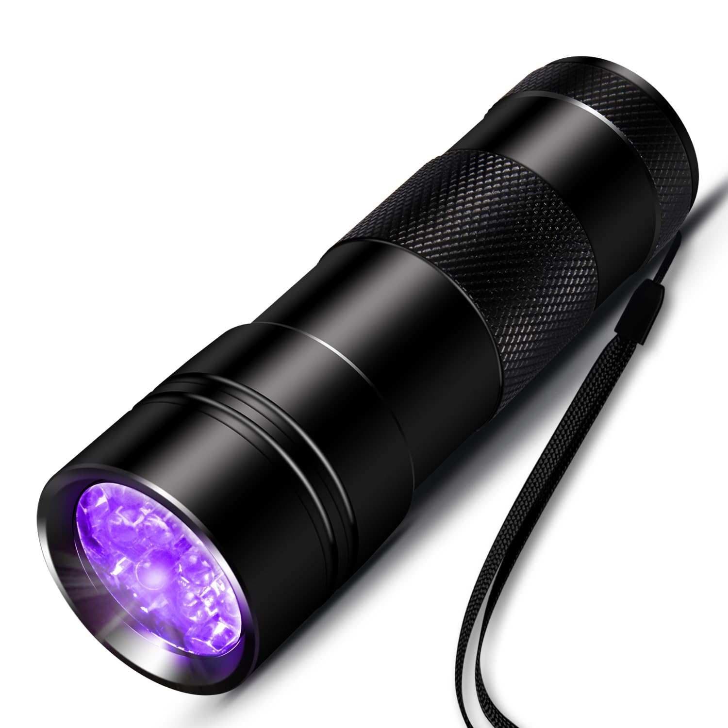 INF Flashlight UV Black Light, 12 LED Flashlight, 395nm Ultraviolet Light for Geocaching, Pet Urine Detector, Pet Urine Detector etc.