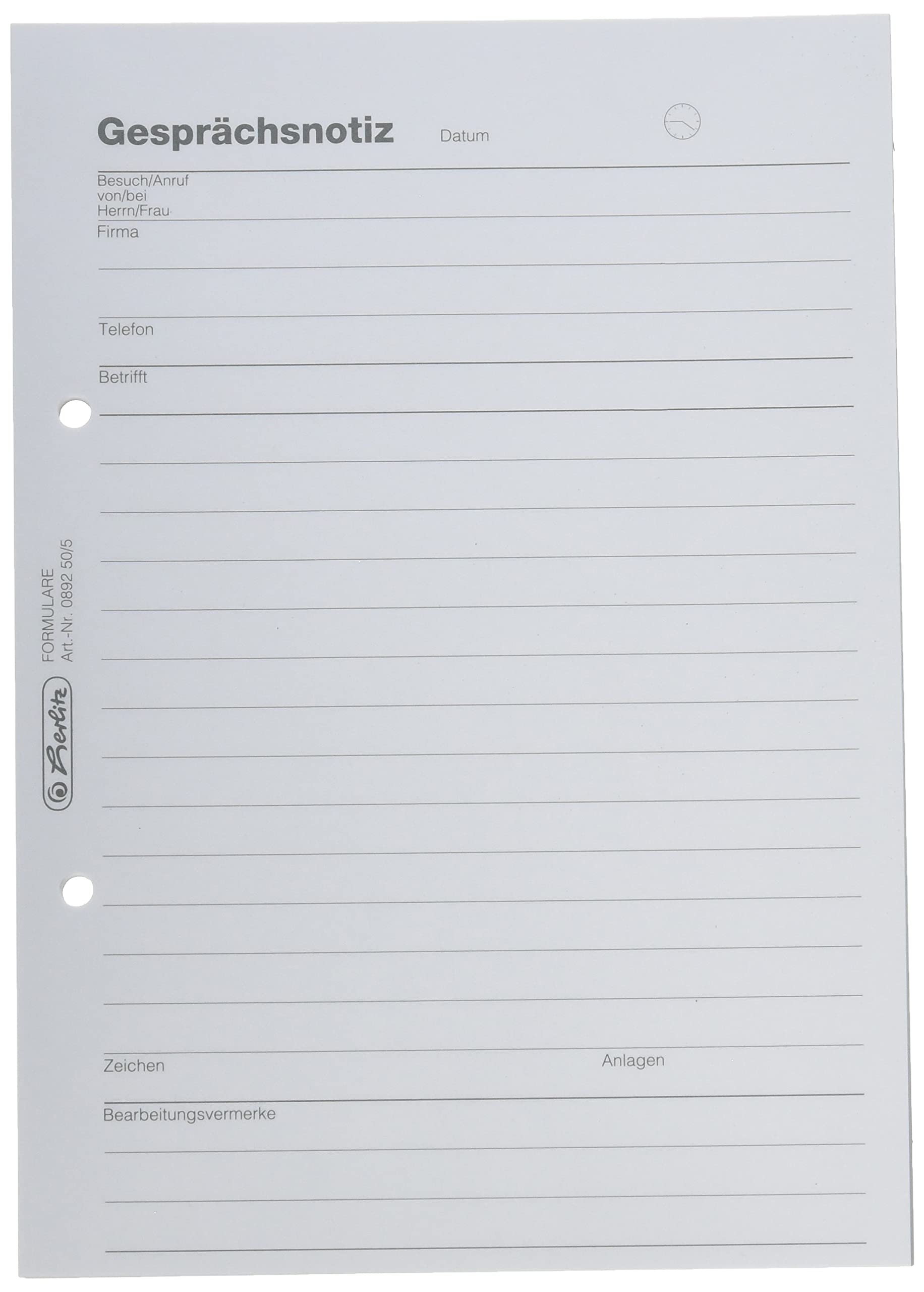 Herlitz A5 Set of 1, 50 Sheets