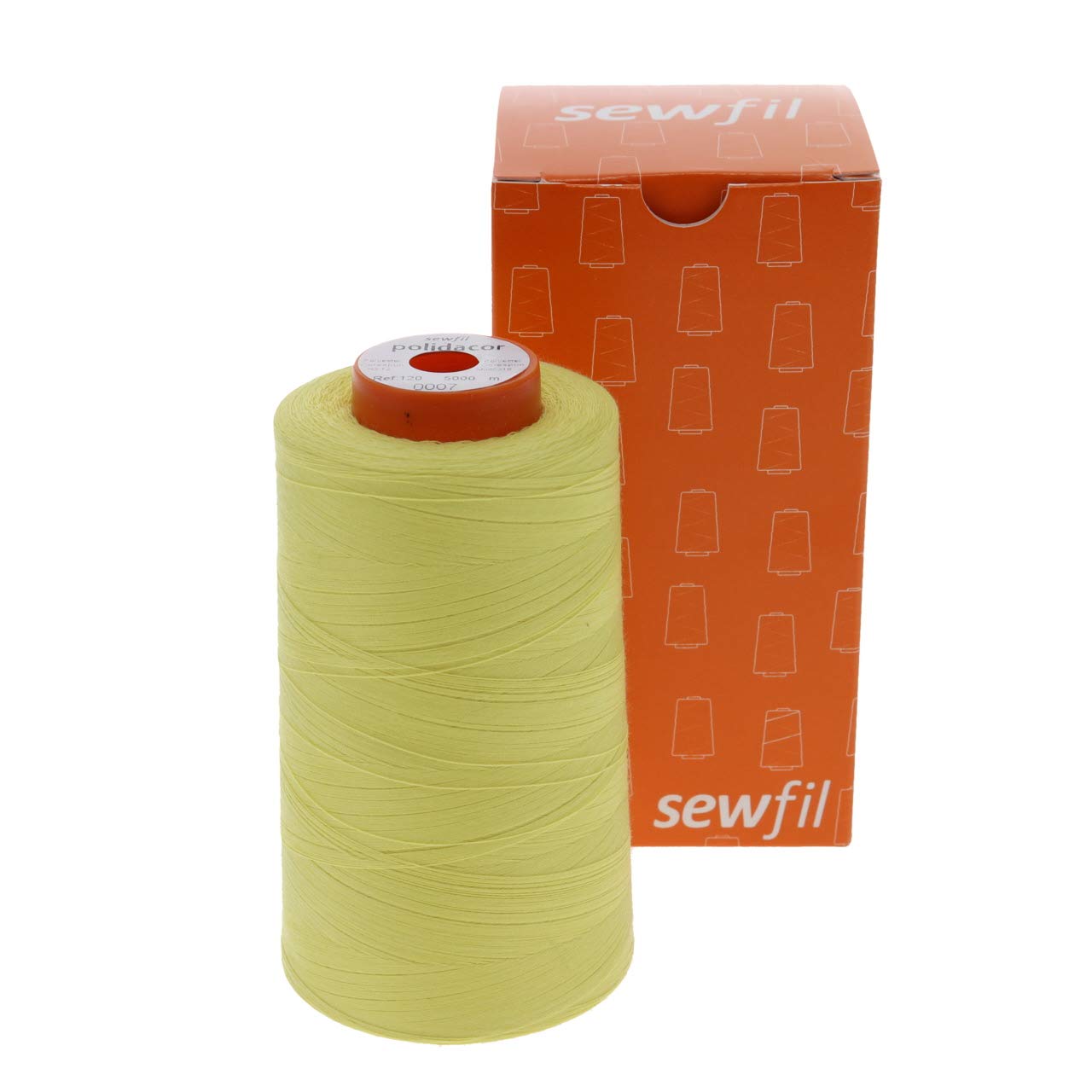 Sewfil polidacor 120 – Polyester Sewing Thread 5 m (0007 - Pastel Yellow)