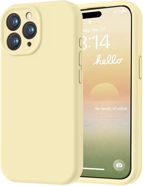 LOVE 3000 Designed for iPhone 15 Pro Max Case, Premium Silicone with [Soft Anti-Scratch Microfiber Lining] Shockproof Protect