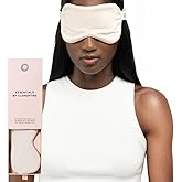 Clementine Mulberry Silk Sleep Mask | Full Blackout Contoured Eye Mask for Sleeping | Organic & Non-Toxic | Oversized Night Blindfold | Hypoallergenic & Frizz-Free Eye Cover for Deep Sleep