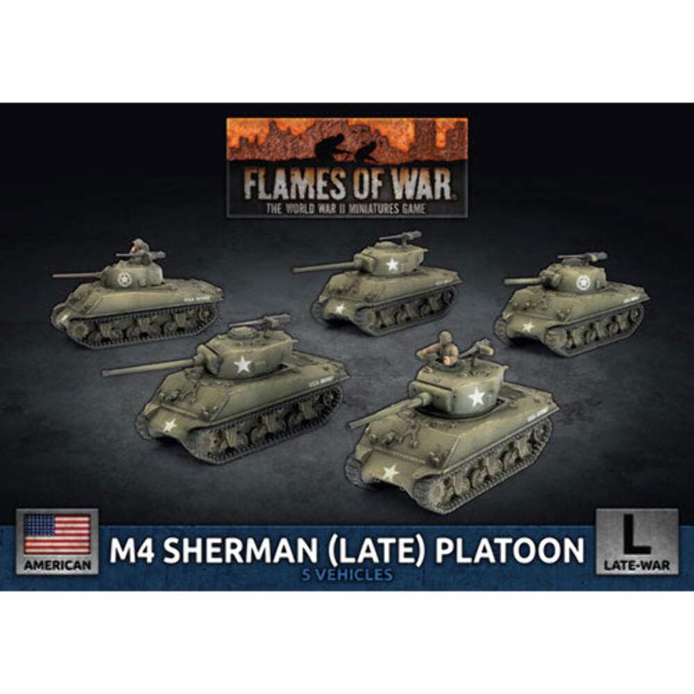 Battlefront Miniatures Flames of War WW2: M4 Sherman (Late) Platoon