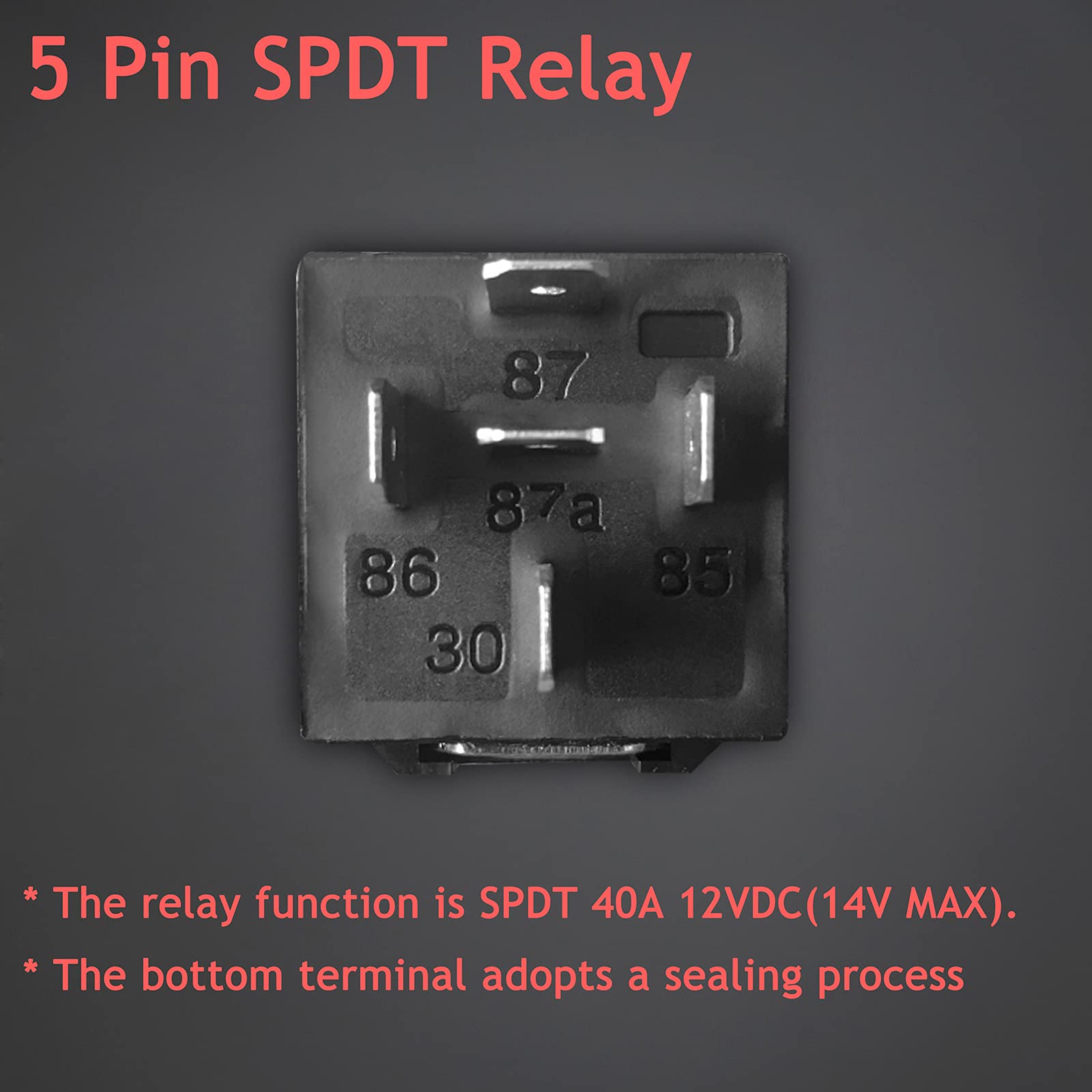 Mua 2 Pack 12V 40/30 Amp Car Relay DC 5 Pin SPDT and Harness - Heavy ...