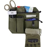 KRYDEX Tactical Bag Insert Panel Organizer,Modular Admin Insert EDC Pouch with Hook Backed for Backpack Range Bag Accessory Organizer Outdoor Survival Gear Panel