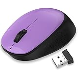 LeadsaiL Wireless Mouse for Laptop 2.4G Silent Cordless USB Mouse Slim Wireless Optical Computer Mouse, 3 Buttons, AA Battery