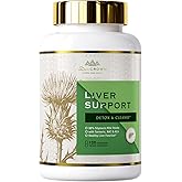 DR. Crown Milk Thistle, Liver Support Supplement, Silymarin,with NAC, ALA, Turmeric, Artichoke and Dandelion, for Liver Detox, Cleanse, Liver Health Support, Gluten Free, Non-GMO, 120 Capsules