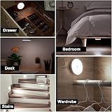 KOOSREEL Motion Sensor Lights Indoor 3 Pack USB Rechargeable LED Stair Lights view 8