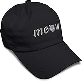 Custom Soft Baseball Cap Meow Silver Embroidery Humor Breed Twill Cotton Whisker Dad Hats for Men & Women