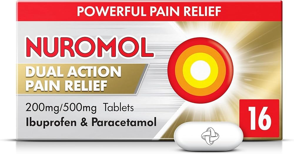 Nuromol Dual Action Ibuprofen Paracetamol 16 Tablets
