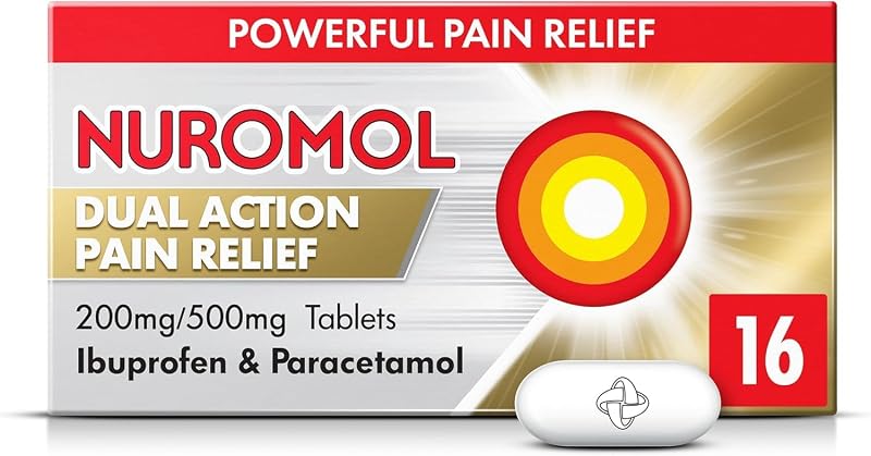 Nuromol Dual Action Ibuprofen Paracetamol 16 Tablets