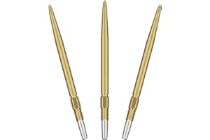 Target Darts Swiss Point SLK Luke Littler Dart Points (3 Pack Set of Tips) 30MM/35MM/42MM – Gold/Silver/Black | Rough Textured Dart Points, Replacement Steel Dart Tips, Professional Dart Accessories