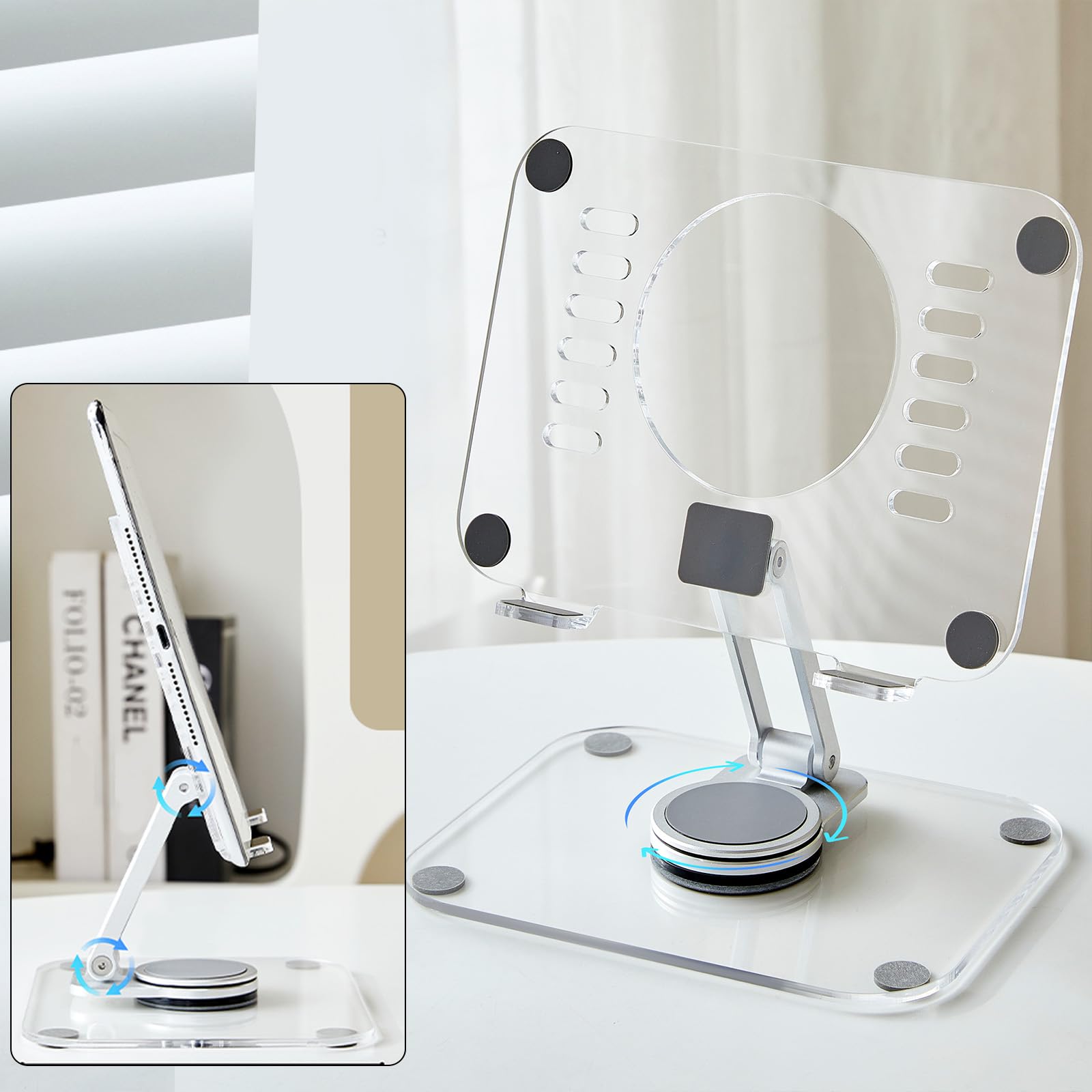 Photo 1 of mcioor Phone Stand, Phone Holder, Adjustable Stand, Adjustable Phone Stand, Adjustable Holder, Adjustable Phone Holder, 4-12.9" Mobile Devices Pro/Air/Mini, iPhone Pro/Max/Plus