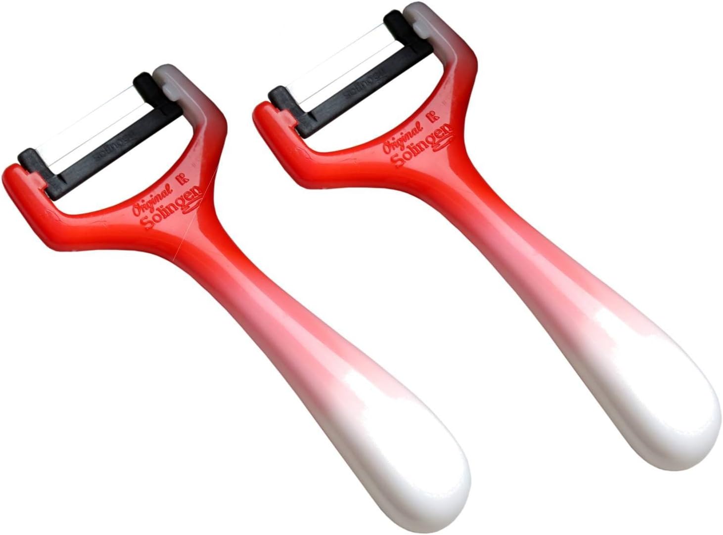 Solingen Sparschäler Set 4 Stück - Querschäler Gemüseschäler Made In Germany