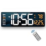 Digital Wall Clock Large Display, 16.2 Inch , LED