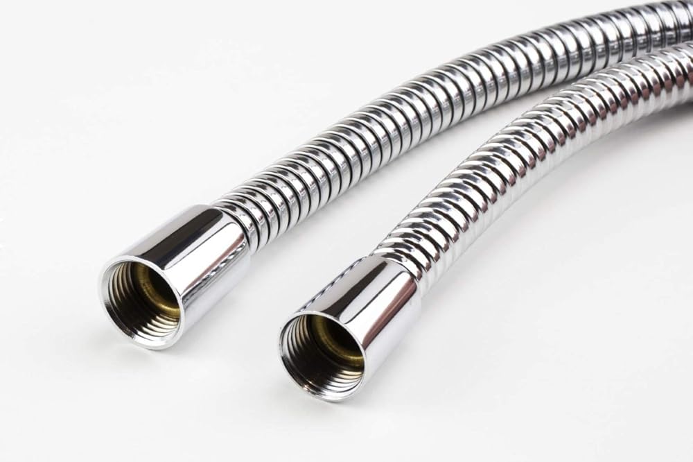 Euroshowers SuperLux WRAS Chrome Stainless Steel Shower Hose 75cm